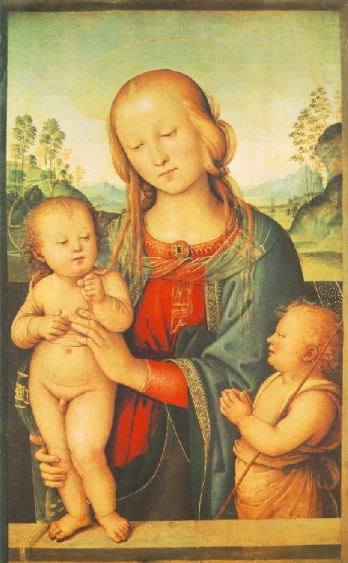 PERUGINO, Pietro Madonna with Child and Little St John a china oil painting image